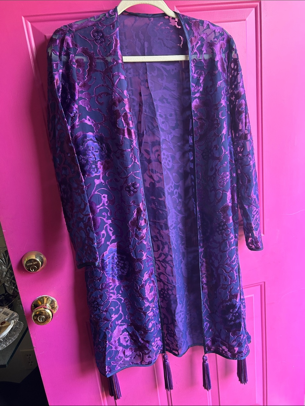 Embroidered Sheer Evening Wrap